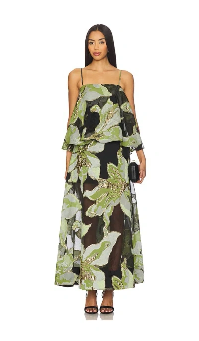 Elliatt Elysia Gown In Green