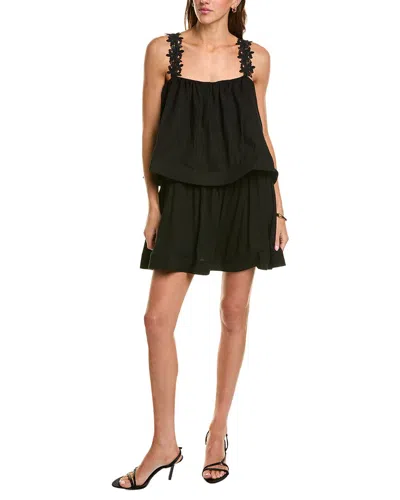 Elliatt Emilie Tiered Mini Dress In Black
