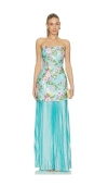 Elliatt Emmeline Strapless Gown In Multi