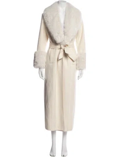 Pre-owned Elliatt Faux Fur Coat In Neutral