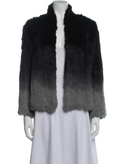 Pre-owned Elliatt Faux Fur Jacket In Black