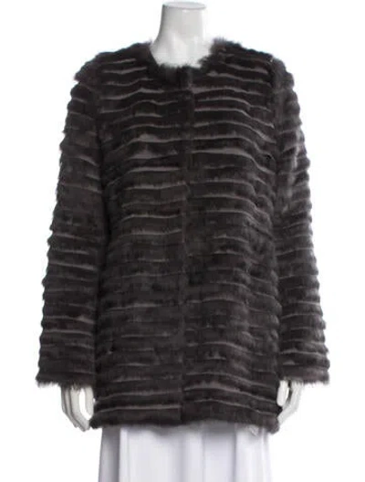 Pre-owned Elliatt Faux Fur Jacket In Brown