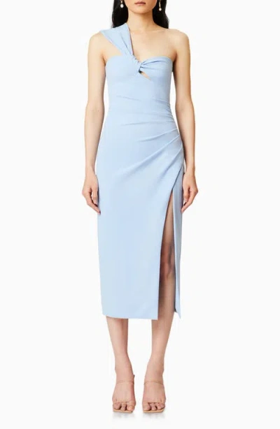Elliatt Fawn One-shoulder Cocktail Dress In Sky Blue