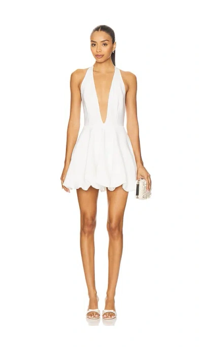 Elliatt Fiona Bubble Skirt Mini Dress In White