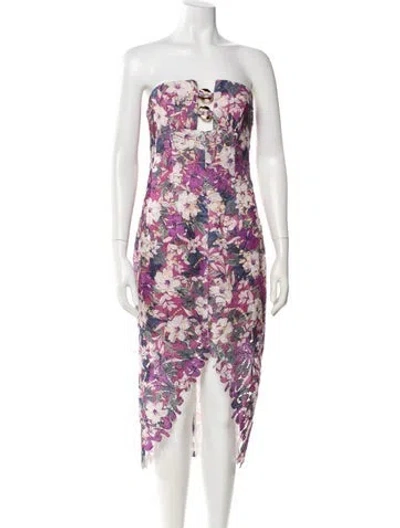 Pre-owned Elliatt Floral Print Knee-length Dress In Multi