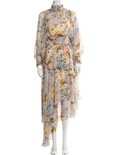 Pre-owned Elliatt Floral Print Long Dress