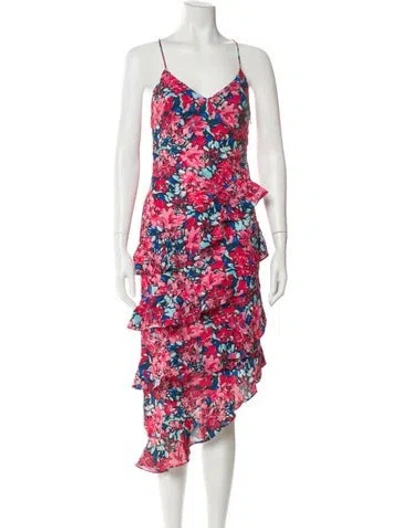 Pre-owned Elliatt Floral Print Long Dress In Multi