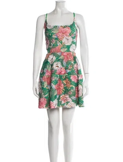 Pre-owned Elliatt Floral Print Mini Dress