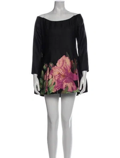Pre-owned Elliatt Floral Print Mini Dress In Multi