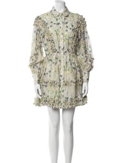 Pre-owned Elliatt Floral Print Mini Dress In Multi