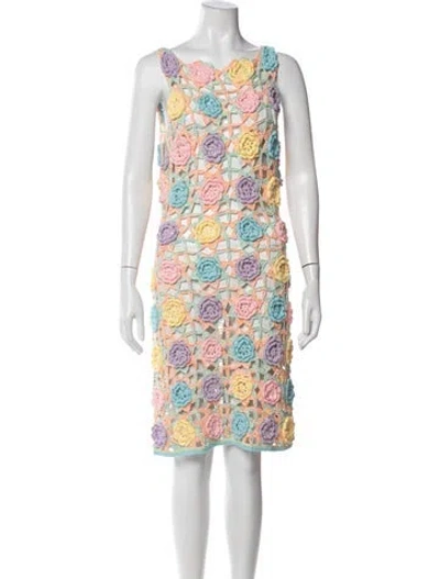 Pre-owned Elliatt Floral Print Mini Dress W/ Tags In Multicolor