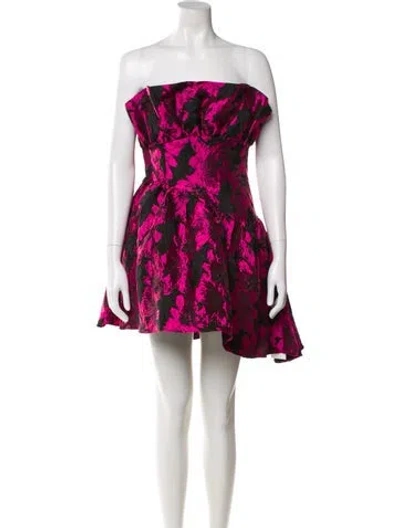 Pre-owned Elliatt Floral Print Mini Dress W/ Tags In Pink