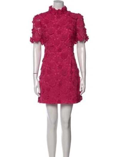 Pre-owned Elliatt Floral Print Mini Dress W/ Tags In Pink