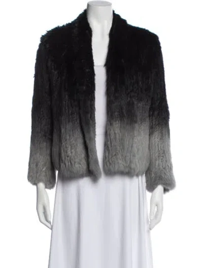 Pre-owned Elliatt Fur Fur Jacket In Black