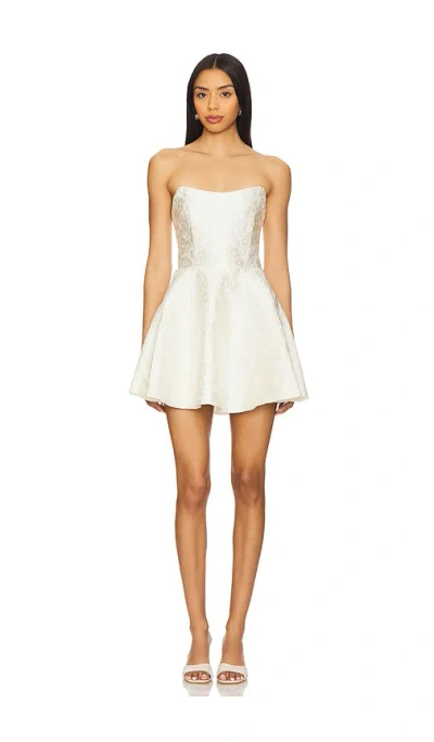 Elliatt Galadirel Strapless Mini Dress In White