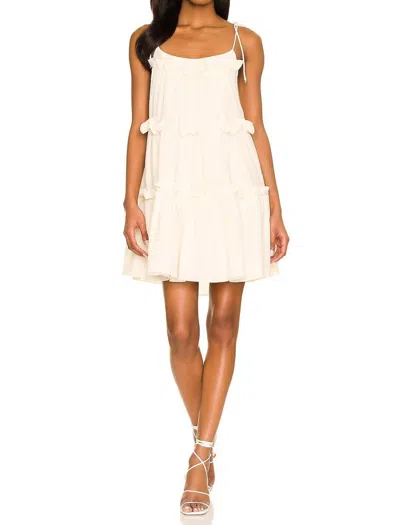 Elliatt Galia Mini Dress In Ivory In White