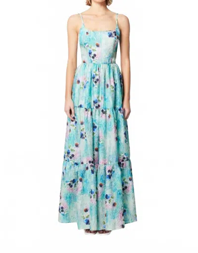 Elliatt Gardenia Maxi Dress In Blue Multi