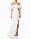 Elliatt Geranium Hilo Off The Shoulder Dress In White In White