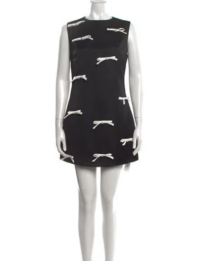 Pre-owned Elliatt Graphic Print Mini Dress W/ Tags In Black