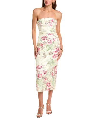 Elliatt Greta Strapless Midi Dress In White