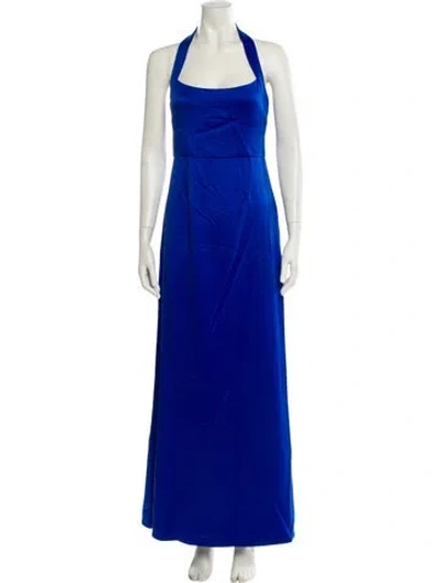 Pre-owned Elliatt Halterneck Long Dress W/ Tags In Blue