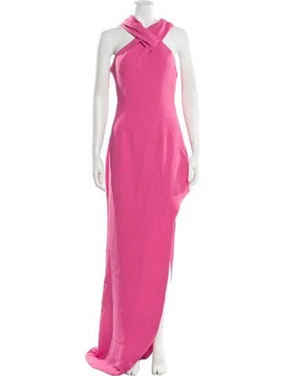 Pre-owned Elliatt Halterneck Long Dress W/ Tags In Pink