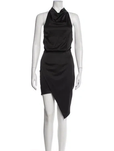Pre-owned Elliatt Halterneck Mini Dress In Black