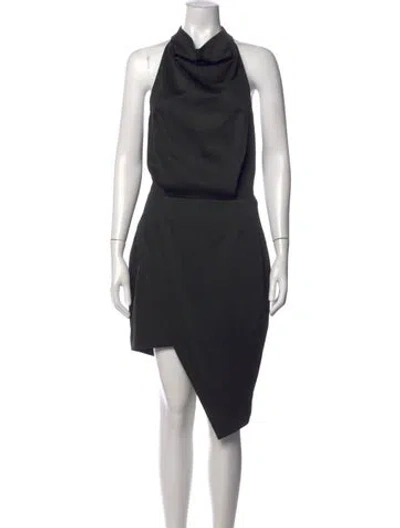Pre-owned Elliatt Halterneck Mini Dress In Black
