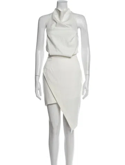 Pre-owned Elliatt Halterneck Mini Dress In Neutral