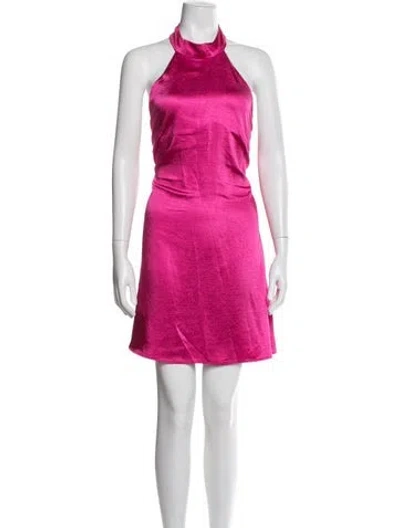 Pre-owned Elliatt Halterneck Mini Dress In Pink