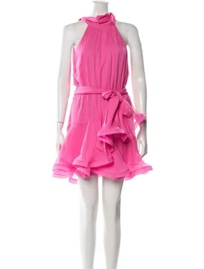 Pre-owned Elliatt Halterneck Mini Dress In Pink