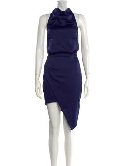 Pre-owned Elliatt Halterneck Mini Dress W/ Tags In Blue