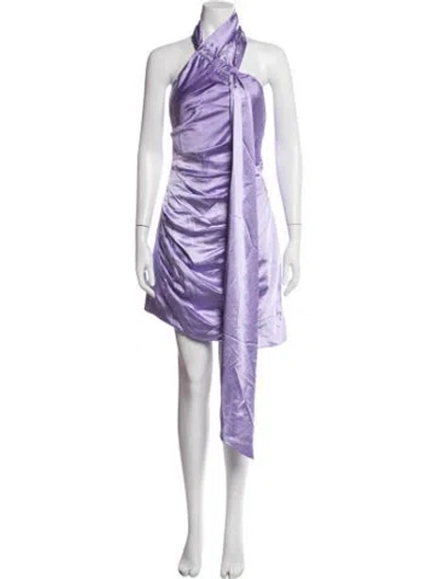 Pre-owned Elliatt Halterneck Mini Dress W/ Tags In Purple