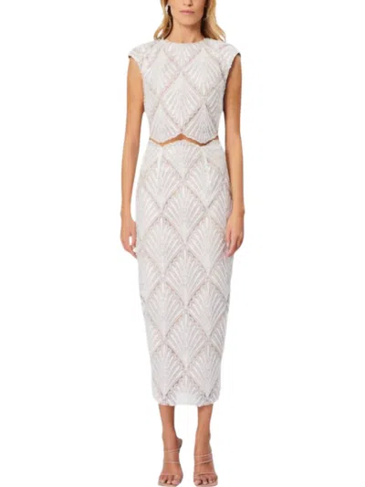 Elliatt Harper Crop Top And Skirt Set In Ivory