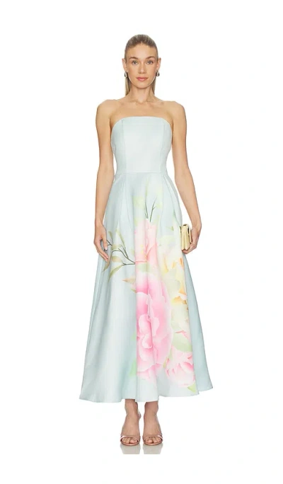 Elliatt Harper Strapless Gown In Blue
