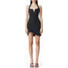 Elliatt Hazelle Halter Neck Cocktail Minidress In Black