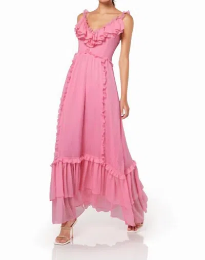 Elliatt Heritage Maxi Dress In Pink