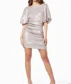 Elliatt Hermatite Mini Dress In Silver In Silver