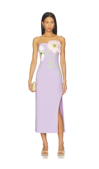 Elliatt Hope Midi Dress In Purple