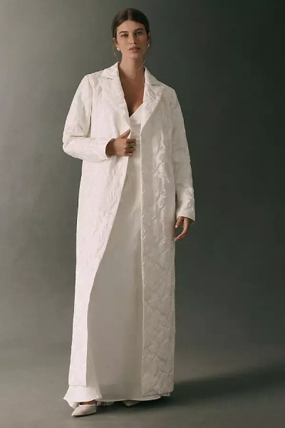 Elliatt Jacquard Leona Coat Jacket In White