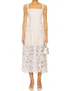 Elliatt Jasmine Midi Dress In Lilac Multi In White