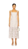 Elliatt Jasmine Midi Dress In Lilac Multi In Neutral
