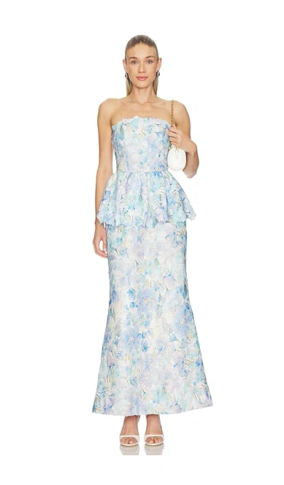 Elliatt Kalissa Peplum Gown In Multi