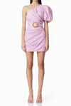 Elliatt Kara Asymmetrical Dress In Lilac In Brown