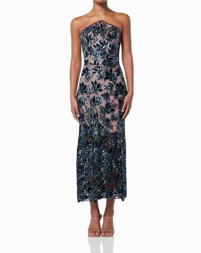 Elliatt Kaylee Midi Dress In Multi In Blue