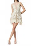 Elliatt Kyla Eyelet Halter Mini Dress In Multi In White