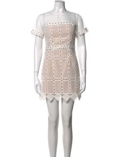 Pre-owned Elliatt Lace Pattern Mini Dress In Multicolor