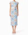 Elliatt Leonie Sequin Midi Dress In Blue In Blue