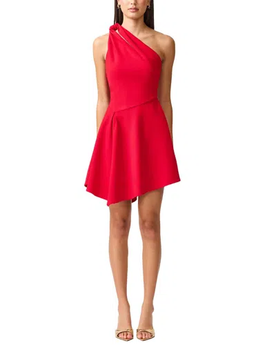 Elliatt Lila Asym Mini Dress In Red