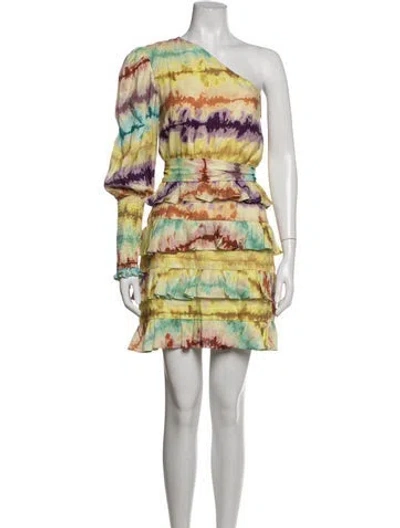 Pre-owned Elliatt Linen Mini Dress In Neutrals